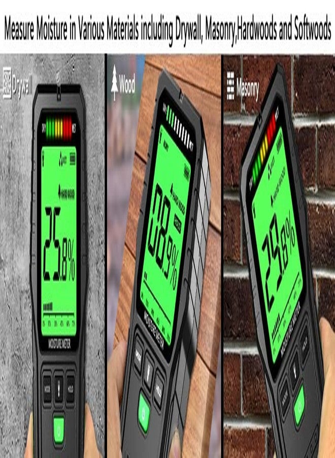 PRECISE DEEP SENSING PINLESS MOISTURE METER FOR WOOD, PLASTER WITH INDICATOR AND SOUND - Image 4